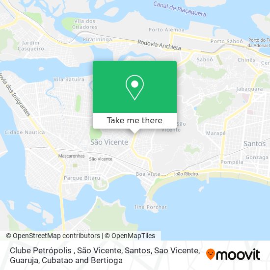 Clube Petrópolis , São Vicente map