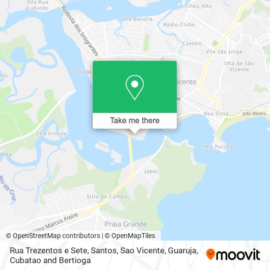 Rua Trezentos e Sete map