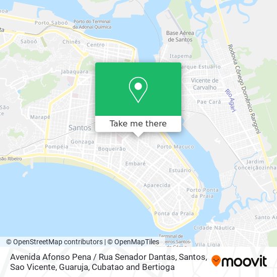 Mapa Avenida Afonso Pena / Rua Senador Dantas