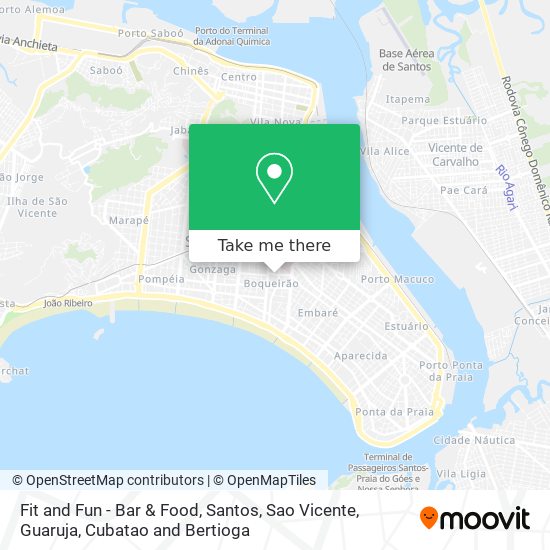 Mapa Fit and Fun - Bar & Food