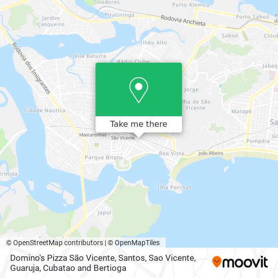 Domino's Pizza São Vicente map