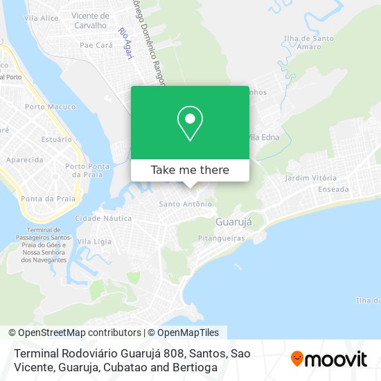 Terminal Rodoviário Guarujá 808 map