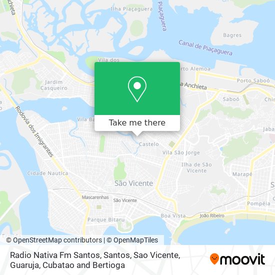 Radio Nativa Fm Santos map
