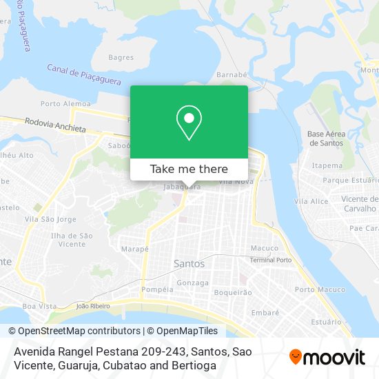 Mapa Avenida Rangel Pestana 209-243
