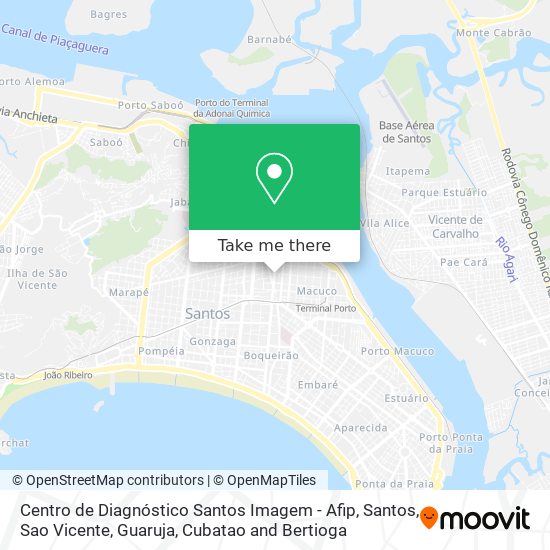 Centro de Diagnóstico Santos Imagem - Afip map