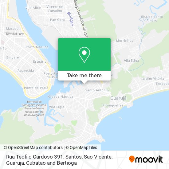 Mapa Rua Teófilo Cardoso 391