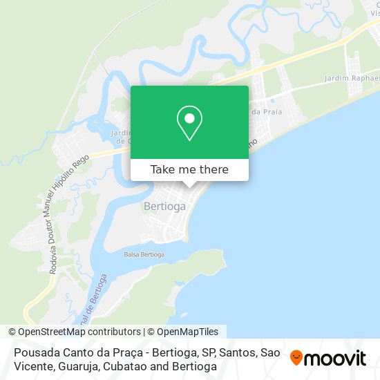 Pousada Canto da Praça - Bertioga, SP map