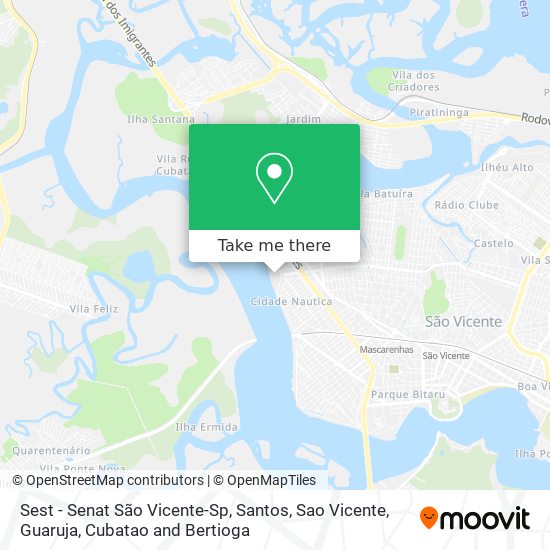 Mapa Sest - Senat São Vicente-Sp