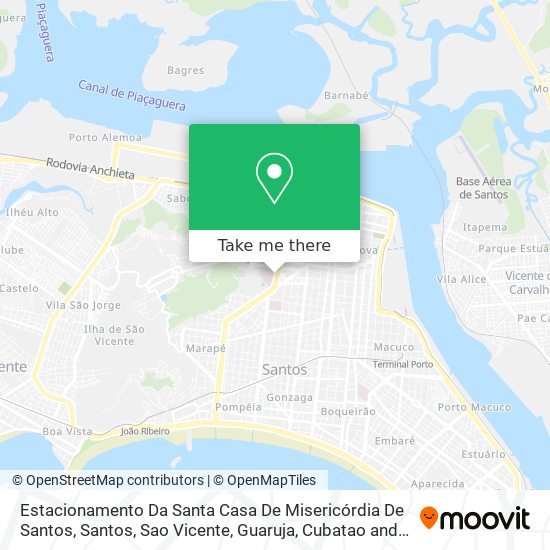 Mapa Estacionamento Da Santa Casa De Misericórdia De Santos