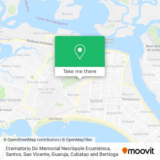 Crematório Do Memorial Necrópole Ecumênica map