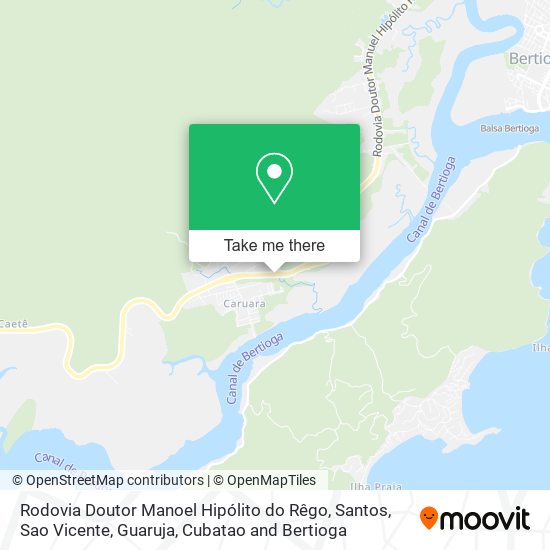 Mapa Rodovia Doutor Manoel Hipólito do Rêgo