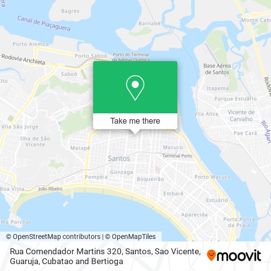 Mapa Rua Comendador Martins 320