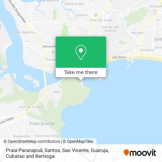 Praia Paranapuã map