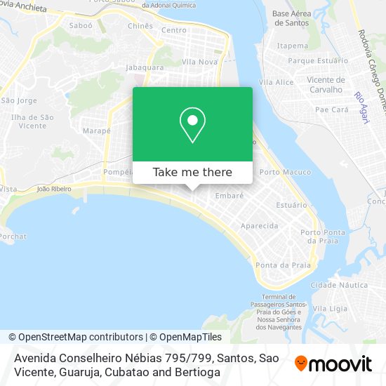 Mapa Avenida Conselheiro Nébias 795 / 799