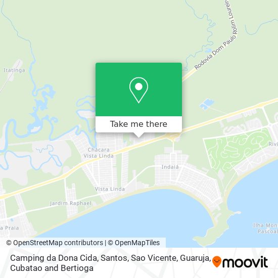 Camping da Dona Cida map