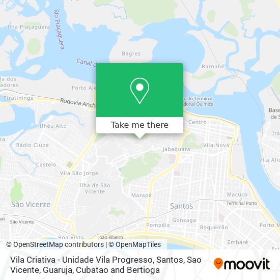 Vila Criativa - Unidade Vila Progresso map