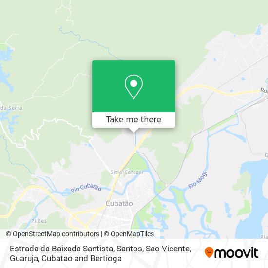Estrada da Baixada Santista map