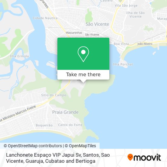 Lanchonete Espaço VIP Japui Sv map