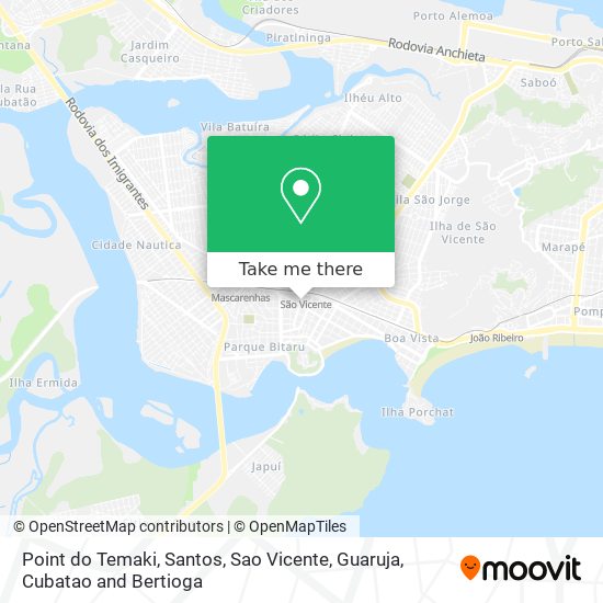 Point do Temaki map