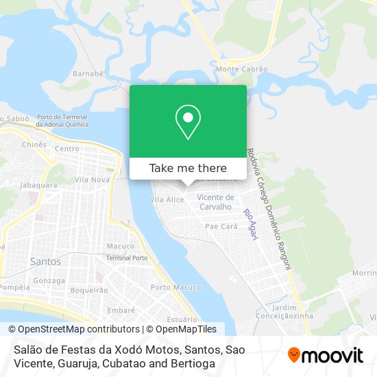 Mapa Salão de Festas da Xodó Motos