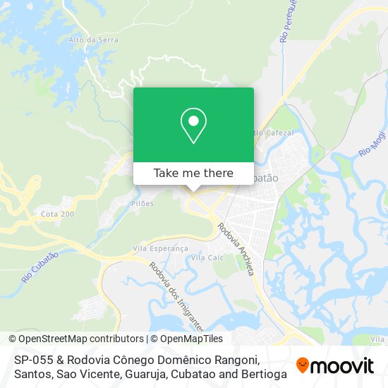 SP-055 & Rodovia Cônego Domênico Rangoni map