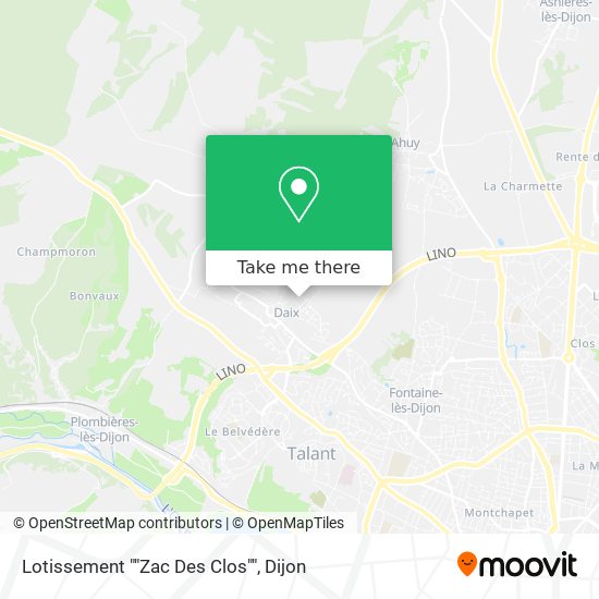 Lotissement ""Zac Des Clos"" map