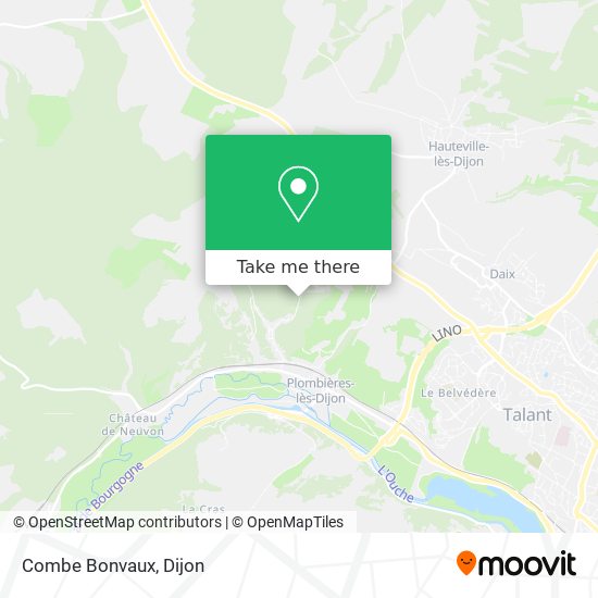 Mapa Combe Bonvaux