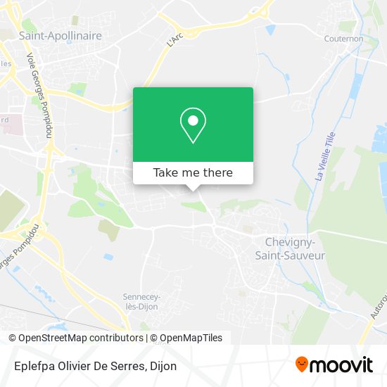 Eplefpa Olivier De Serres map