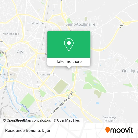 Résidence Beaune map