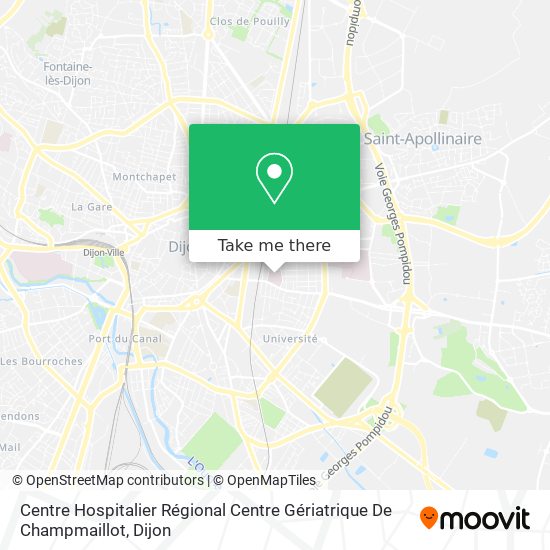 Mapa Centre Hospitalier Régional Centre Gériatrique De Champmaillot