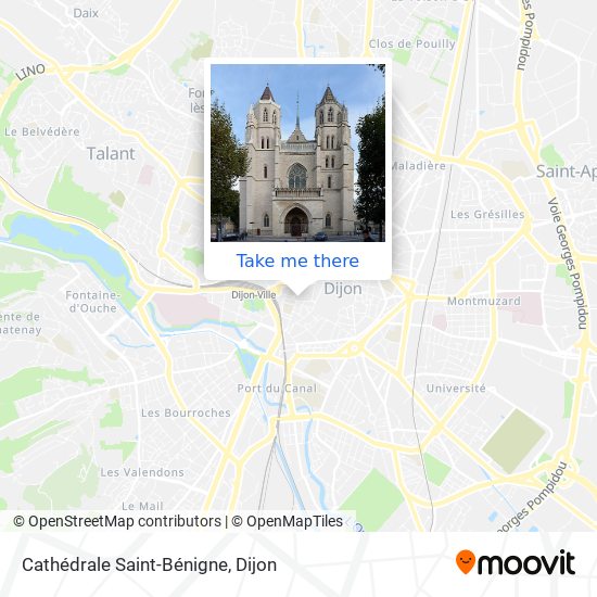 Mapa Cathédrale Saint-Bénigne