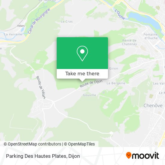 Mapa Parking Des Hautes Plates