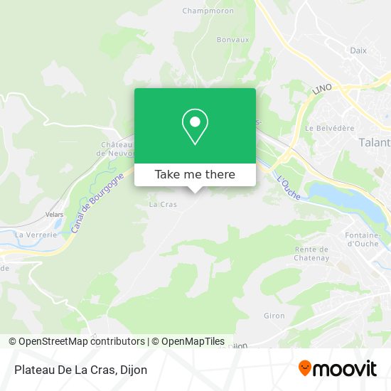 Mapa Plateau De La Cras