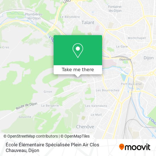 École Élémentaire Spécialisée Plein Air Clos Chauveau map