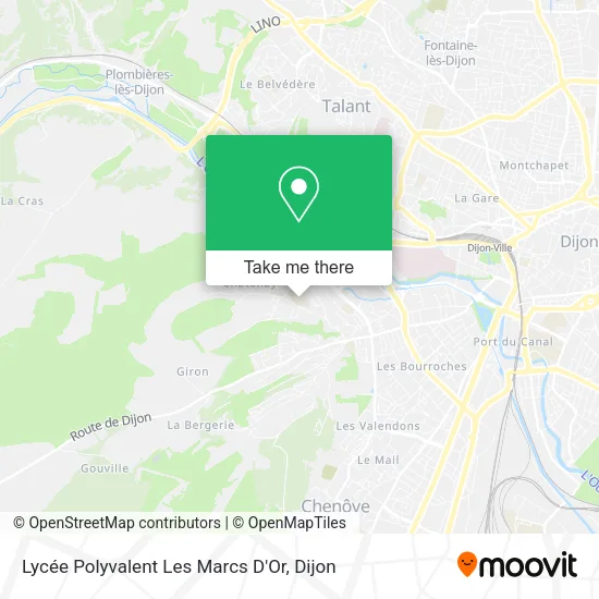 Lycée Polyvalent Les Marcs D'Or map