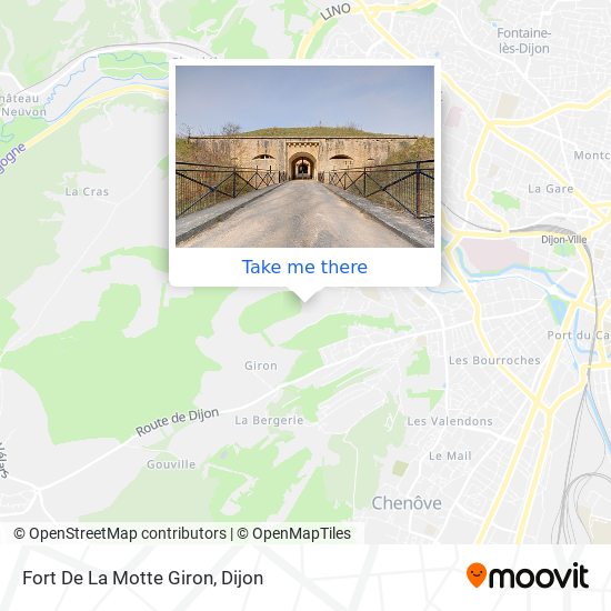 Fort De La Motte Giron map