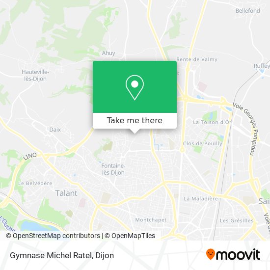 Gymnase Michel Ratel map