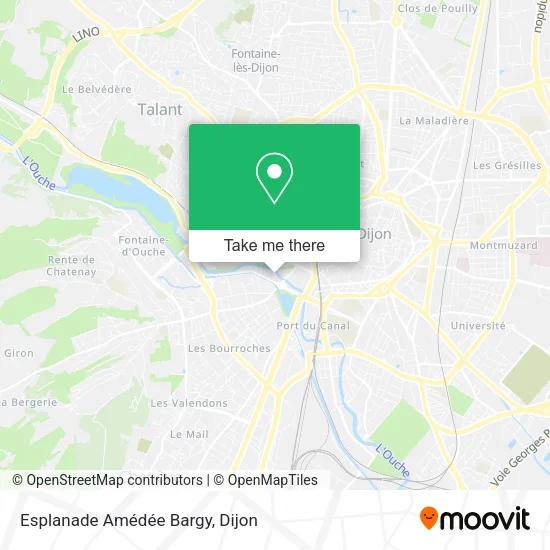 Esplanade Amédée Bargy map