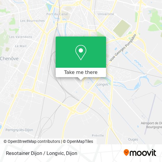 Resotainer Dijon / Longvic map