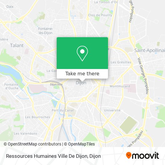 Ressources Humaines Ville De Dijon map