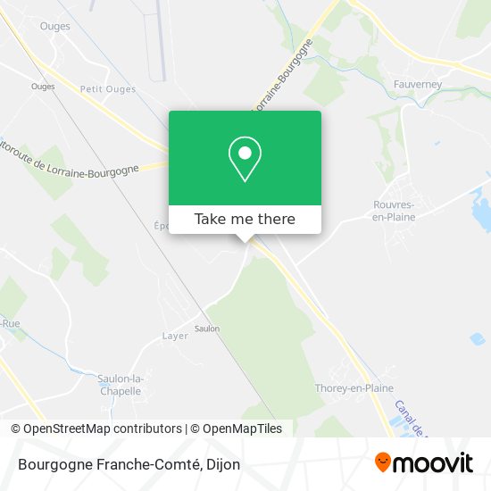 Bourgogne Franche-Comté map