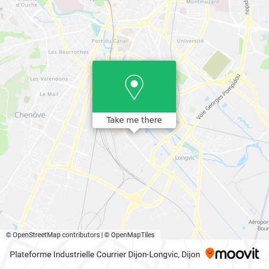 Plateforme Industrielle Courrier Dijon-Longvic map