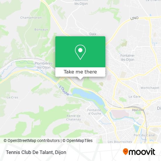 Tennis Club De Talant map