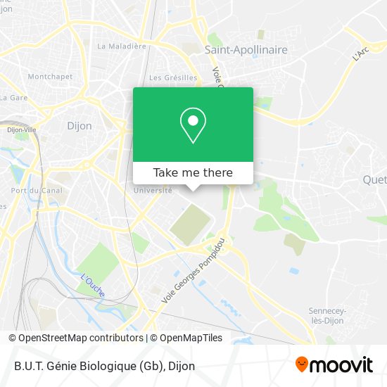 B.U.T. Génie Biologique (Gb) map