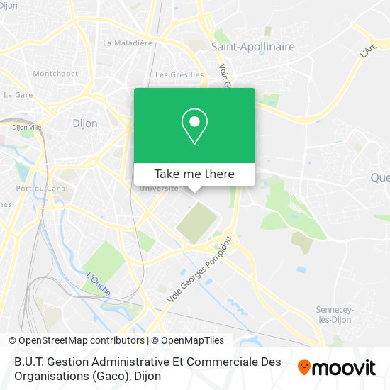 B.U.T. Gestion Administrative Et Commerciale Des Organisations (Gaco) map