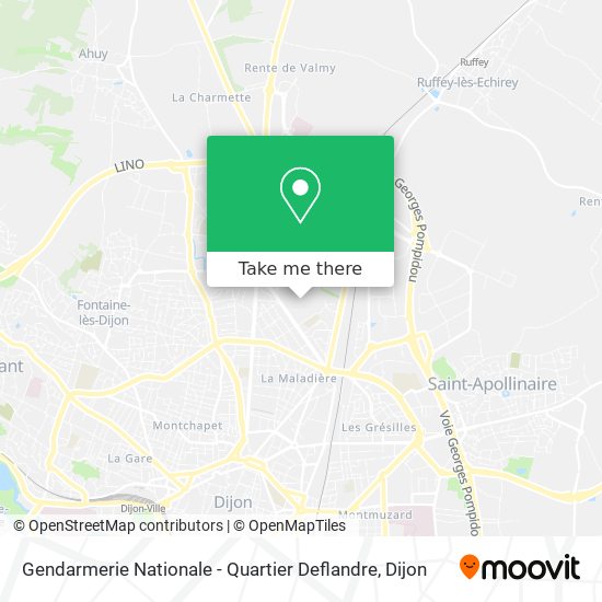 Gendarmerie Nationale - Quartier Deflandre map