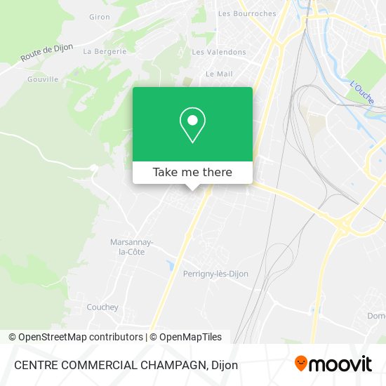CENTRE COMMERCIAL CHAMPAGN map