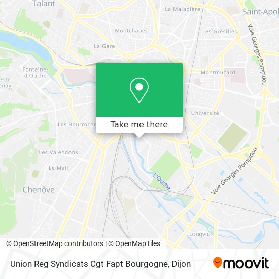 Union Reg Syndicats Cgt Fapt Bourgogne map