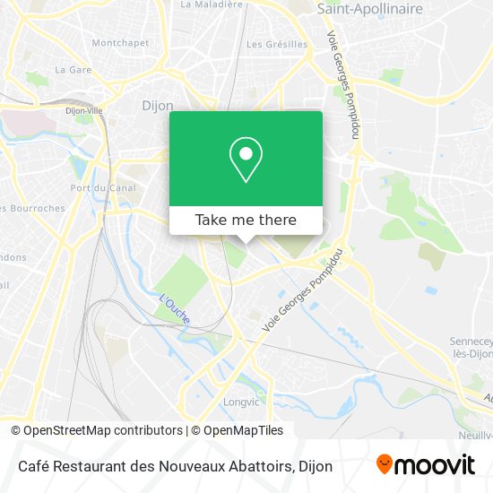 Café Restaurant des Nouveaux Abattoirs map