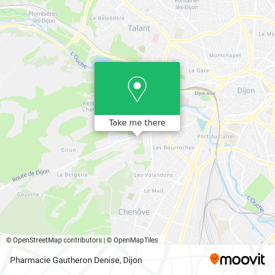 Mapa Pharmacie Gautheron Denise